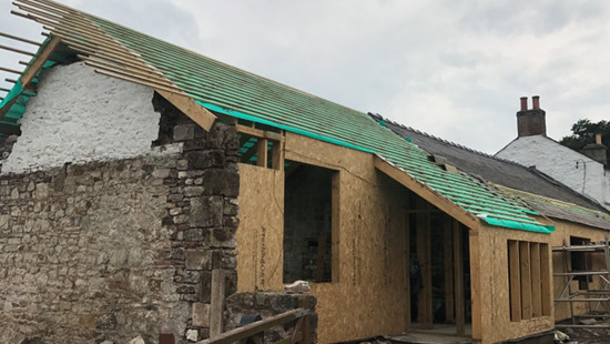 Timber frame barn conversion.